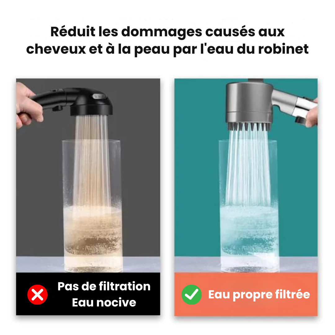 Pommeau de douche filtrant